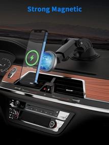img 1 attached to Magnetic Wireless Charging Dashboard Compatible Car Electronics & Accessories