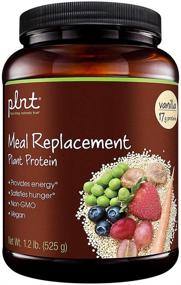 img 4 attached to 🌱 plnt Vanilla Meal Replacement Powder: Vegan NonGMO Plant Protein for Energizing & Satisfying Hunger - 16g Protein Per Serving (1.2 Pound Powder)