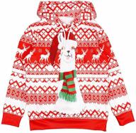 🎅 meeyou kids christmas hoodies sweatshirt – festive ugly christmas attire for boys and girls logo