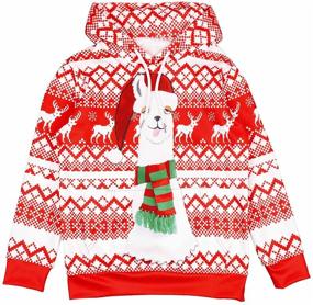 img 3 attached to 🎅 Meeyou Kids Christmas Hoodies Sweatshirt – Festive Ugly Christmas Attire for Boys and Girls