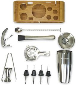 img 1 attached to Stainless 🍸 Steel Bartender's Tool Set