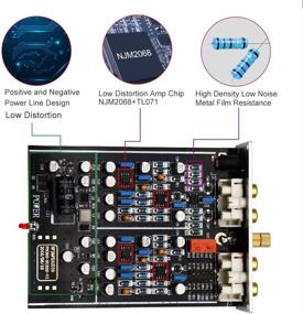 img 1 attached to 🎛️ FX AUDIO MM/MC Фоно-предусилитель Преамп для проигрывателя с RIAA усилением, линейным выходом, мини стерео звуком Hi-Fi звукозаписи Преамп для фонографа с заземлением и источником питания для виниловых проигрывателей - Улучшение SEO