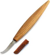 🪵 beavercraft hook knife: long-handle 7.8'' spoon carving tool for wood carving, bowl, kuksa & right-handed crooked knife logo