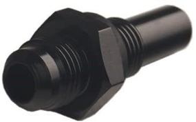 img 1 attached to 💧 Dewhel Black 6AN x 1/4NPS 4L80E GM Transmission Oil Cooler Adapter Fittings 1997-2007: High Quality & Compatible Upgrade for Improved Cooling Performance