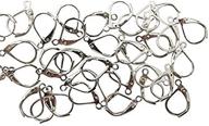 💍 50 pack of 10x15mm silver stainless steel lever back hoop earrings earwire findings by vndeful logo