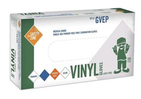 img 1 attached to 🧤 Clear Disposable Vinyl Exam Gloves - Medical Grade, Powder-Free, Latex-Free (Box of 100)