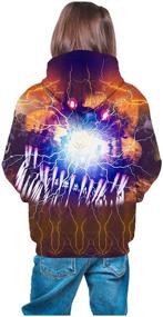 img 3 attached to 👕 Unconventional 3D Hoodie Sweatshirt: Perfect for Boys - Novelty Pullovers, Clothing, and Tops