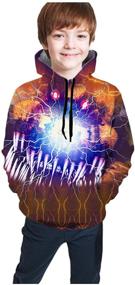 img 4 attached to 👕 Unconventional 3D Hoodie Sweatshirt: Perfect for Boys - Novelty Pullovers, Clothing, and Tops