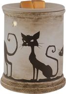 🎃 halloween scented wax warmer - scentsational spooky season collection - electric melter & burner for autumn fragrance - home air freshener gift (spooky cat) логотип