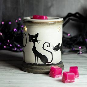 img 2 attached to 🎃 Halloween Scented Wax Warmer - Scentsational Spooky Season Collection - Electric Melter & Burner for Autumn Fragrance - Home Air Freshener Gift (Spooky Cat)