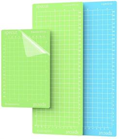 img 4 attached to 🔪 XINPOCUT Многоцветный коврик для резки Cricut Joy - 3 штуки, прочные наклеивающиеся, антискользящие маты - идеальные запасные виниловые коврики (смешанного цвета, 4,5x12 дюйма)