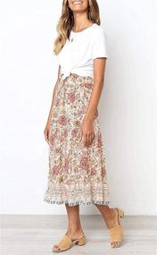 img 1 attached to Women Skirt Summer Skirts Flowers Women's Clothing
