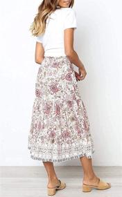 img 2 attached to Women Skirt Summer Skirts Flowers Women's Clothing