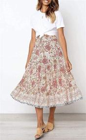 img 3 attached to Women Skirt Summer Skirts Flowers Women's Clothing