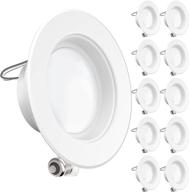 sunco lighting 10 pack 4 inch led recessed downlight lighting & ceiling fans in ceiling lights logo