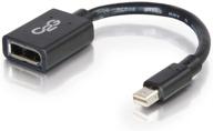 🔌 адаптер mini displayport на displayport компании c2g, черный, 6 дюймов, cables to go 54303 - мужской на женский. логотип