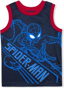 img 1 attached to Marvel 3 Pack Spider Man Sleeveless Shirt Boys' Clothing