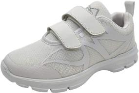 img 1 attached to 👟 Stylish Women's Leather Sneaker Shoe with Double Closure - Comfort and Convenience Combined!