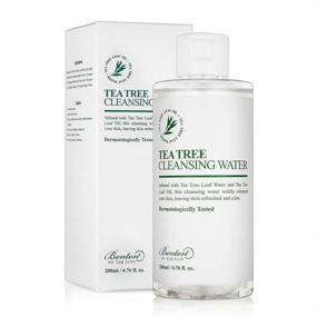 img 4 attached to 🍃 BENTON Tea Tree Cleansing Water 200ml: Gentle Makeup Remover for Sensitive Oily Skin with 70% Tea Tree Leaf Water & Oil, Sebum Control and Hydration