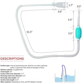 img 3 attached to The Ultimate Solution for Maintaining a Clean and Safe Aquarium: BPA Free TERAPUMP TM TRDP40 Original Aquarium Cleaner Siphon Pump