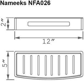 img 1 attached to Nameeks NFA026 Shower Basket Chrome