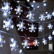 christmas snowflake string lights seasonal decor in seasonal lighting logo