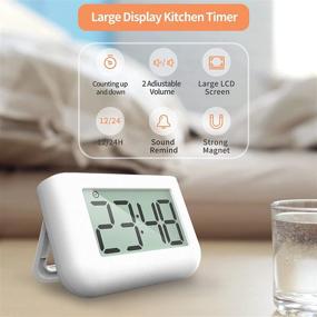 img 3 attached to Wostinker Digital Kitchen Timer - Classroom and Cooking Timer for Kids - Magnetic Stopwatch Clock Timer for Teachers, Study, Exercise - Oven, Baking, Desk Timer...