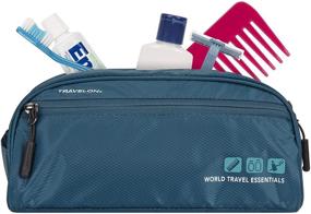 img 2 attached to 🌍 Travelon World Essentials Travel Toiletry Kit in Gray Heather: The Perfect Travel Companion for any Adventure