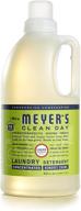 🍋 mrs. meyer's clean day liquid laundry detergent: cruelty free, biodegradable formula with essential oils, lemon verbena scent - 64 oz (64 loads) logo