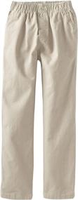 img 2 attached to 👖 Wes Willy Black Elastic Chino Boys' Pants - Stylish Clothing for Boys