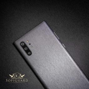 img 3 attached to Cтикерная пленка SopiGuard для Samsung S21 Ultra Precision Edge-To-Edge задней панели декаль (3M Brushed Gunmetal Grey)