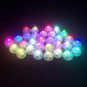 img 4 attached to 🎈 Amy Basic 100pcs Multicolor Round LED Flash Ball Lamp for Paper Lantern Balloon Party Wedding, Party Birthday, and Festival Decorative Lights