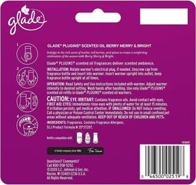 img 3 attached to 🍓 Glade PlugIns Refills Air Freshener, Scented and Essential Oils for Home and Bathroom, Berry Merry and Bright, 3.35 Fluid Ounces, Pack of 5