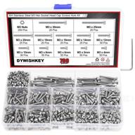 🔩 700-piece m3 stainless steel 304 hex socket head cap bolts, screws, and nuts assortment kit by dywishkey logo