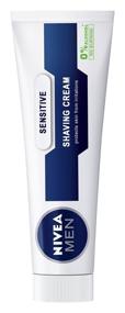 img 2 attached to NIVEA MEN Sensitive Shaving Cream, 3.5 oz Tube for Gentler Shaving Experience