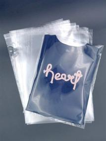 img 3 attached to 🛍️ PackNation - Clear Cellophane Self Seal Poly Bags - 9'' x 12'' - Pack of 100 - Ideal for Clothing, Household Items, Toys, T-Shirts & Premium Packaging