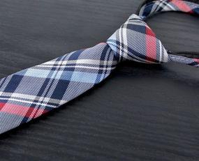 img 3 attached to Optimized Search: Spring Notion 🔍 Plaid Tartan Zipper Boys' Necktie Accessories