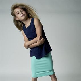 img 2 attached to KIDPIK Girls Pencil Skirts Pack: Trendy Girls' Clothing for Skirts & Skorts
