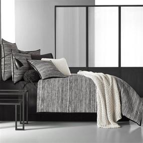 img 3 attached to 🛏️ Premium Queen-sized Comforter Set: Five Queens Court Felix, 100% Brushed Cotton, Black/White, 4 Pieces