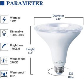 img 2 attached to Powerful and Waterproof BESLAM 💡 Dimmable Spotlight: 1700 Lumens of Brilliant Light