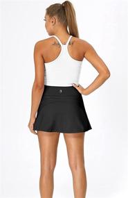 img 2 attached to 🏃 IcyZone Women's Athletic Tennis Skorts with Shorts and Pockets - Ideal for Workouts, Running, Golf, and More