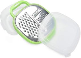 img 4 attached to 🧀 Versatile Kitchen Grater - Parmesan, Ginger, Butter Zester - BPA Free Food Container with Handle for Collection and Storage