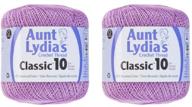 aunt lydias crochet thread violet logo