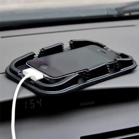 img 1 attached to Держатель для мобильного телефона в автомобиле: надежный и удобный крепеж для телефона для дорожных поездок