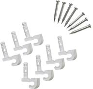 🧷 closetmaid 56610 pre-loaded wall clips in white (7-pack): optimize your closet organization logo