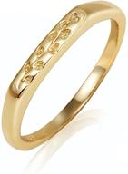 🌸 yegieonr кольцо-печать с ручной работы с цветочным узором - изысканное кольцо с ботанической гравировкой | идеальный персонализированный подарок для женщин/девочек логотип