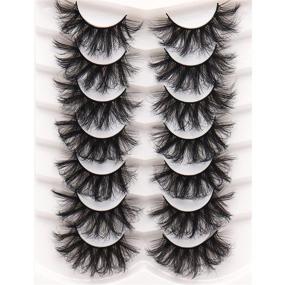 img 4 attached to Fyonas Dramatic Eyelashes Criss Cross Reusable