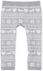 img 1 attached to 👧 Comfortable and Cozy: Girls' Toddler Fairisle Fleece Lined Leggings from The Children's Place