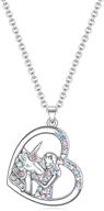 stunning unicorn necklace: auspicious crystal jewelry for women, girls - perfect gift for christmas, birthdays! surprise your daughter, granddaughter, niece! logo