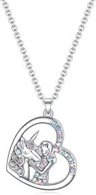 img 4 attached to Stunning Unicorn Necklace: Auspicious Crystal Jewelry for Women, Girls - Perfect Gift for Christmas, Birthdays! Surprise Your Daughter, Granddaughter, Niece!